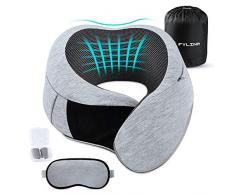 FYLINA Reisekissen 360 ° Stützfunktion Nackenkissen Memory Foam Material U Geformte Hals Kissen für Reisen, Zuhause und Büro Optimaler Komfort Weiches Nackenstützkissen