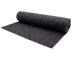 Nadelfilz Teppichboden Meterware MERLIN Schwer Entflammbar - Anthrazit, Muster, Bodenbelag Auslegware Meterware, Antistatischer, Strapazierfähiger, Nadelvlies Büro Messe Teppichboden
