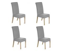 OFNMY Stuhlüberzug 4 stück Stretch-Hussen wascher Stuhlhusse für esszimmerstühl elastische Stuhlhusse