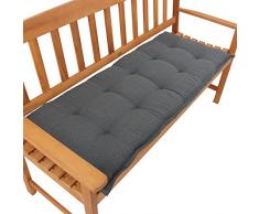 Multistore 2002 Sitzpolster Bankauflage Bankkissen 120x48x6cm Sitzauflage Bankpolster Polsterauflage - Anthrazit