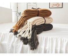 Snug Decke Special Edition Luxus Sherpa Strick Kaschmir Decke Überwurf, weich, geeignet für Stuhl oder Bett, maschinenwaschbar ideal Textiles 130 x 170 cm, khaki