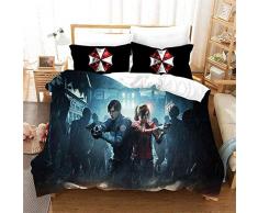 3Pcs The Legend of Zelda Bettbezug-Set 3D-Cartoon-Muster Kinderbettwäscheset Weiche Mikrofaser-Bettbezug-Set Mit 2 Kissenbezügen,B- 200x200 cm