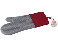 Dr. Oetker Silikon- Back und Ofenhandschuh Flexxibel, Topfhandschuh mit Innenleben aus Baumwolle, Kochhandschuh mit Anti-Rutsch-Grifffläche - hitzebeständig bis 230°C, Menge: 1 Stück