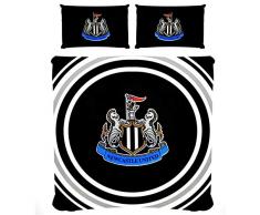 Newcastle United FC Offizielle Wendebettwäsche Pulse Doble Weiß/Schwarz