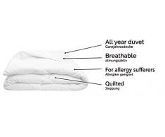 ZOLLNER Bettdecke 200 x 220 cm (weitere verfügbar), Mikrofaser, für Allergiker