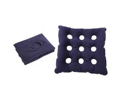 Aufblasbare Air Seat Anti Dekubitus Kissen Rollstuhl PVC Seat 9 Loch Breathable Matratze Anti Bedsore Verhindern Sie Decubitus Ideal für längeres Sitzen Home Office(480)