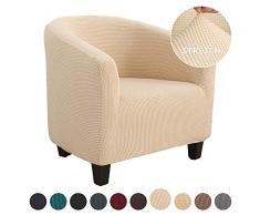ChicSoleil Sesselschoner Sesselüberwurf Sesselhusse Sesselbezug Jacquard Elastisch Stretch Husse für Cafe Stuhl Sessel