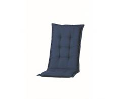Nordje Hochlehner-Auflagen Comfort Gartenmöbel-Auflage 123x50x8cm (Blau)