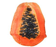 Avocado Und Papaya Geformte Steppdecke Werfen Decke, 3D Einzigartige Fruchtdrucke Lustig Tröster Decke, Summer Lightweight Hypoallergene Mikrofaserbettwäsche Königin,Papaya,170×235cm