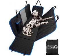 Hundedecke Autoschondecke, Wasserdichte Hundedecke für Auto Rückbank, 4-Lagigen Rutschfeste Design mit Sicherheitsgurt Sichtfenster für Auto/Van/SUV