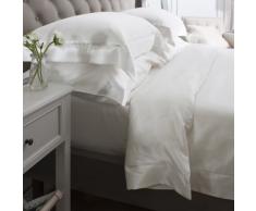 Jasmine Silk 100% Mulberry 19MM Charmeuse Seide Bettbezug (Elfenbein) DOUBLE 200cm x 200cm + 7cm Grenze