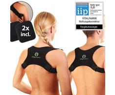 VITALFABRIK rückenstütze rückenstabilisator geradehalter haltungskorrektur rücken Damen Herren Schultergurt rückenbandage rückenschmerzen haltungstrainer rückenstützgürtel haltungstrainer
