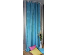Schlaufenschal Elbersdrucke Kids Club Dots 01 blickdichter Vorhang Punkte türkis
