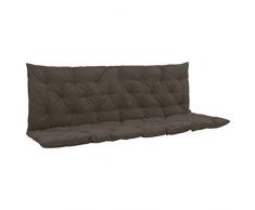 vidaXL Auflage für Hollywoodschaukel Polster Kissen Bankauflage Polsterauflage Sitzkissen Sitzpolster Stuhlkissen Schaukelauflage Anthrazit 150cm Stoff