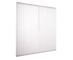 Ventanara Lamellenvorhang weiß Vertikaljalousie 89mm inklusive Montagematerial 250 x 180 cm