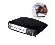 Relaxdays Bürokissen, Aktenordner-Optik, Plüschkissen f. Power Nap im Büro, Geschenkidee f. Kollegen, HBT 7 x 31 x 28 cm