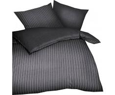 Kaeppel Feinbiber-Bettwäsche Eternity Combo, 2-TLG. Zinn, 135X200 cm