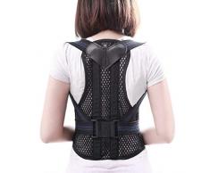 KKCD - Geradehalter Haltungskorrektur, Rückenstütze, Haltungskorrektur Für Den Oberen Rücken, Schulter- Und Schlüsselbeinbereich, Verstellbarer Vorderer Rückengurt, Atmungsaktive Träger Für Männer Und