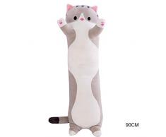 JklausTap Standard Kissen, Körperkissen, Nackenkissen, Kissen, Stofftiere, Bettwäsche, Plüschtiere für Hunde, Plüsch Katze Puppe weiche Kätzchen Kissen Puppe Spielzeug Geschenk für Kinder Freundin