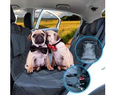 Lychee Hundedecke Auto Rückbank/Hunde Autoschondecke Kofferraum mit Seitenschutz,Kofferraumdecke für Hunde Wasserdichter waschbar, 137x147cm, für PKW-LKW Van und SUV
