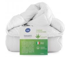 Daunenjacke leicht * Bassetti das Mikrofaser Bettdecke mit Aloe Vera Bett Queensize 1,5 cm 200 x 200
