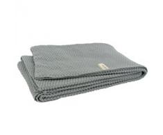 Little Naturals 516-522-64943 Gestrickte Decke, 100 X 150 cm, Drops grau