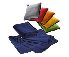 XL Fleecedecke und Kissen in einem, grau, ca. 180x120 cm