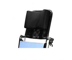 SHIYN Rollstuhl Kopfstütze Nackenstütze Kopfpolsterung Komfortables Rückenkissen Kissen Verstellbare Polsterung, für Erwachsene Tragbares Universal-Rollstuhlzubehör,Black