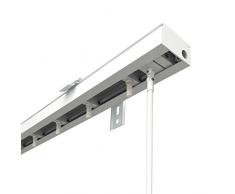 VICTORIA M Lamellenvorhang, Jalousie Schiene für 8,9cm Lamellen | 200cm Länge, weiß