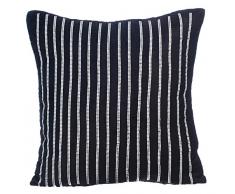 Schwarz Kissenbezüge 45 x 45 cm, Samt Kissenbezug, handgemachte Dekokissenbezug Schwarz - Bring Back Black