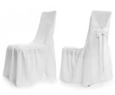 Universal Stuhlhussen - Modell Wien - Weiß