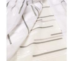 Gardine / Vorhang / Flächenvorhang ZEENA / Schiebevorhang B/H: 60x245cm / Halbtransparente Qualität / Scherli Effekt / anthrazit