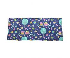 Dinkelkissen 50x20cm EULE BLAU ; Wärme + Kältetherapie ; Körnerkissen