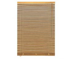 Easy-Shadow Holzjalousie Holz-Jalousie Bambus Jalousette Echtholz Rollo Jalousette 75 x 100 cm / 75x100 cm in Farbe natur - Bedienseite links // Maßanfertigung
