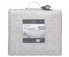 Set gesteppte Tagesdecke mit 2 Kissenbezügen - weich und warm - Große Größe - Farbe BEIGE