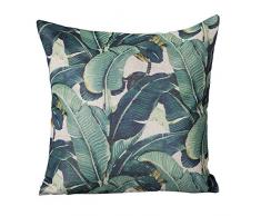 FeiliandaJJ Pillowcase, kissenhülle Kopfkissenbezug Weihnachten Dekoration Kissenbezug Pastoralen Stil Grüne Pflanze Super weich Sofakissen für Wohnzimmer Sofa Bed Home,45x45cm (E)