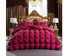 Cajolg Tsiiis Bettdeckeneinlage, Gänsedaunen, für Einzelbett, Doppelbett, King-Size, Daunenbettdecke, D, 200CM*240CM4KG