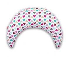 SCAMP Kipfel Stillkissen Lesekissen Reisekissen inkl. austauschbaren Bezug verschiedenes Design NEU (Colorful Heart)