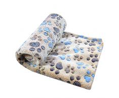 Super Softe Warme Hundedecke Fleece-Decke Tier Schlafdeck für Welpen Kätzchen Kaffee