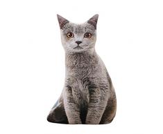 wuayi 3D-Katzen-Plüschkissen, lustiges Spielzeug, 50 cm, 1 Stück, C, 50 cm