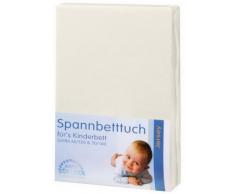 Zöllner Spannbetttuch Jersey 90x40 Ecru 3er Pack