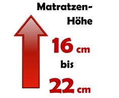 PROCAVE Matratzenbezug 90x200 cm Frottee unversteppt | Matratzen-Höhe 16-22cm | Matratzenschoner