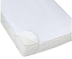 PremiumShop321 Moon-clean Inkontinenz Molton Matratzenauflage wasserundurchlässig atmungsaktiv mit Eckgummis 95° waschbar-140x220
