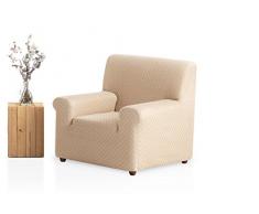 Bartali Stretch Sesselhusse Olivia - Farbe Elfenbein -1 Sitzer (von 50 bis 90 cm)