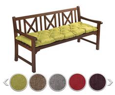 sunnypillow Bankauflage Stuhlkissen Bankkissen 190 x 60 cm Sitzkissen für Hollywoodschaukel Polsterauflage Auflage für Gartenbank viele Farben und Größen zur Auswahl Grün