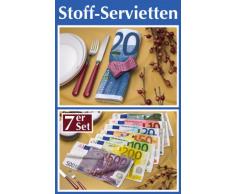 7x Wenko Baumwoll - Euro Stoff Servietten, Stoffservietten, Euroservietten,