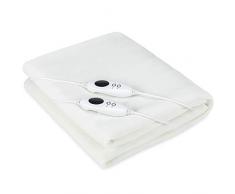 sinnlein® Wärmeunterbett 2 Personen 160 x 140 cm TÜV SÜD GS geprüft | elektrische Heizdecke | Wärmedecke aus Vlies | 9 Temperaturstufen | waschbar bis 40°C