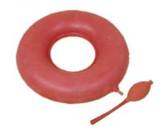 Luftkissen-Set 42.5cm Durchmesser, incl. Luftpumpe, rot, Anti-Dekubitus-Sitzkissen