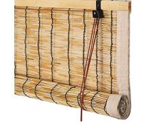 YANZHEN-Bambus Rollo Schatten Bambusrollo UV-Blockierung Lichtübertragung Pavillon Verschleißfest, 2 Farben, Größenanpassung (Color : A, Size : 150X300CM)