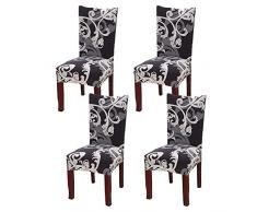 YISUN Universal Stretch Stuhlhussen 4er 6er Set Stuhlbezug für Stuhl Esszimmer Europäischer König